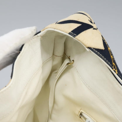 Chanel Miss Mademoiselle Shoulderbag Canvas, NAVY, CANVAS, Shoulder bag