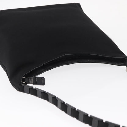 Salvatore Ferragamo Vala Shoulder Bag Nylon, BLACK, NYLON, Shoulder bag