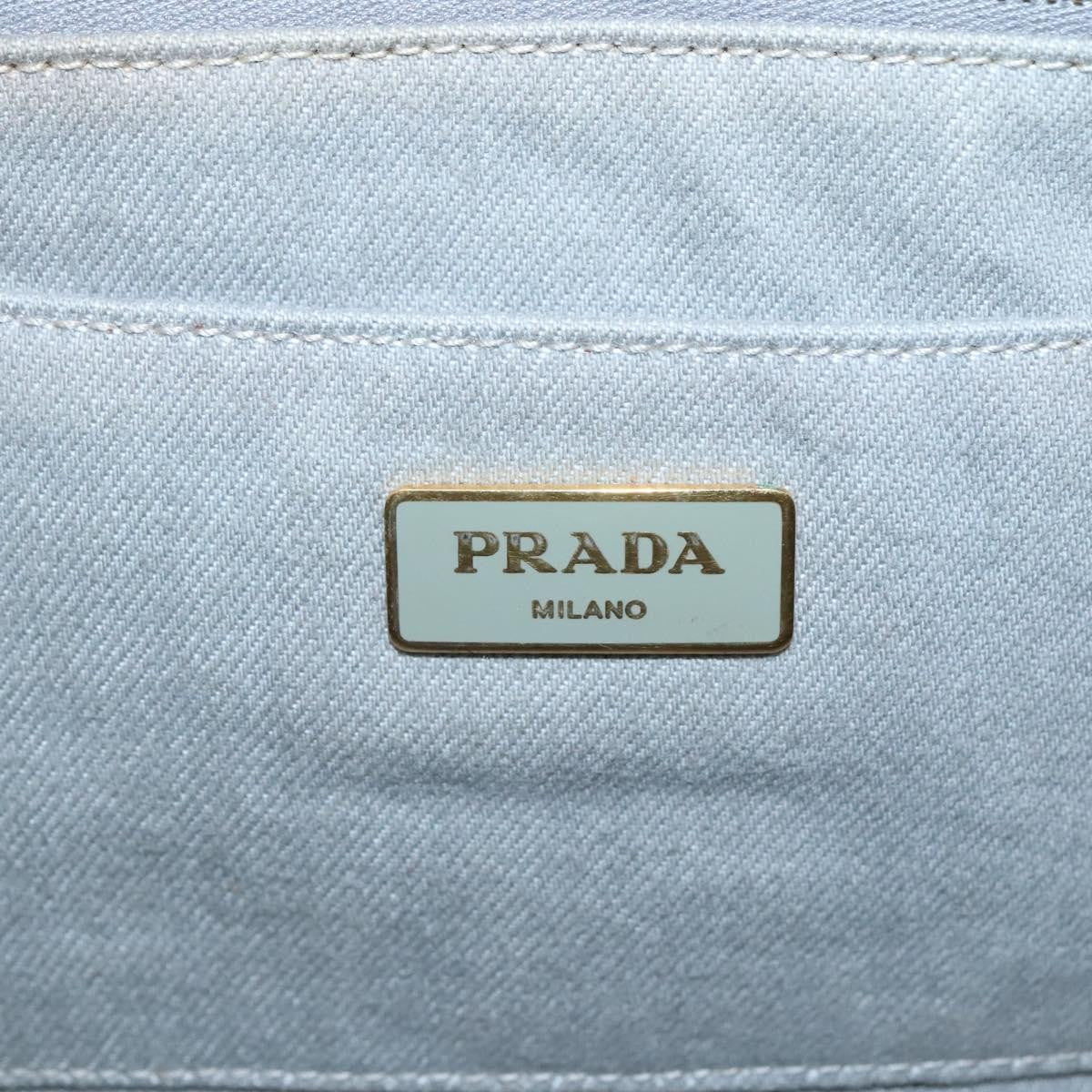 Prada Canapa Convertible Tote Canvas, GRAY, CANVAS, Tote bag