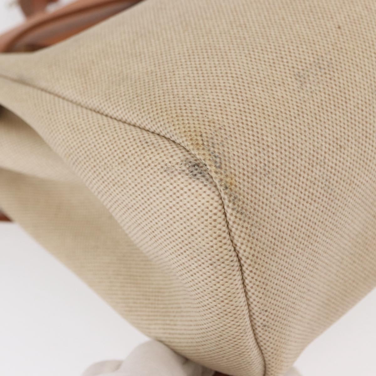 Hermes Herbag A Dos Backpack Toile, BEIGE, CANVAS, Backpack