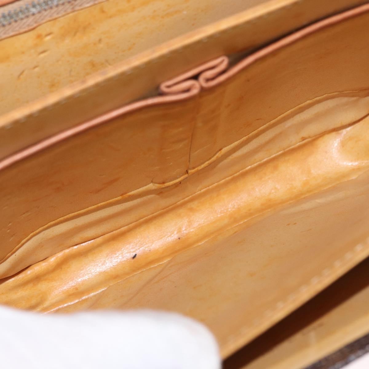 Celine Vintage Horse Carriage Macadam Shoulder Bag Canvas, BROWN, PVC, Shoulder bag