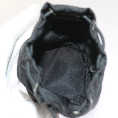 Prada Drawstring Crossbody Pouch Tessuto, BLACK, NYLON, Clutche & pouche