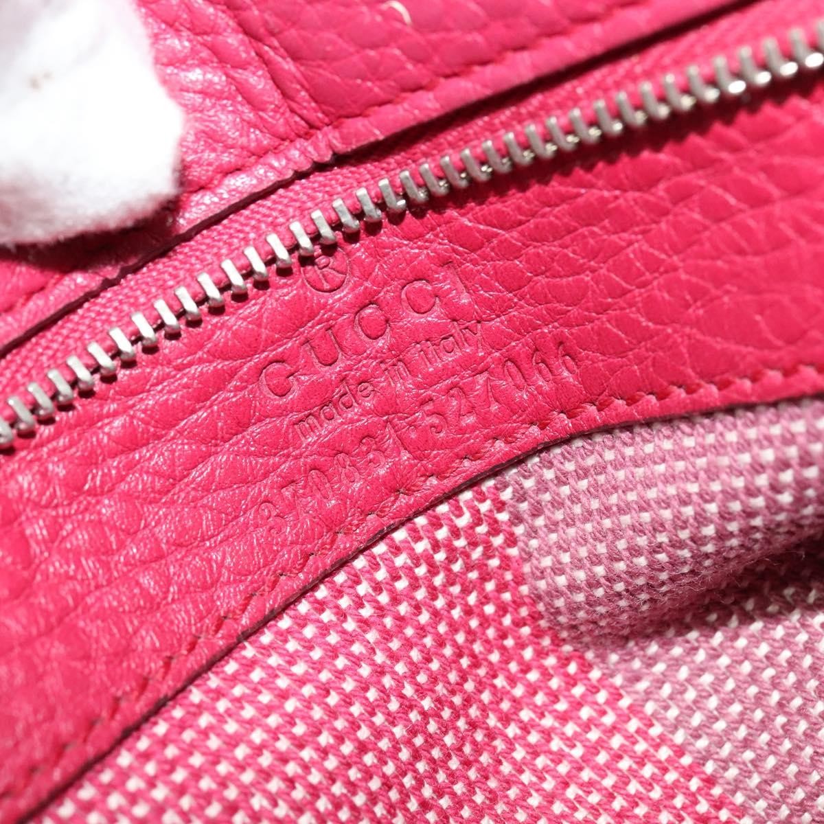 Gucci Bamboo Daily Top Handle Bag Leather, PINK, LEATHER, Handbag