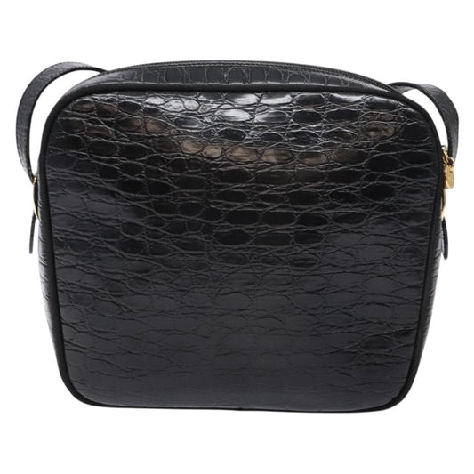 Salvatore Ferragamo Vala Shoulder Bag Leather, BLACK, LEATHER, Shoulder bag