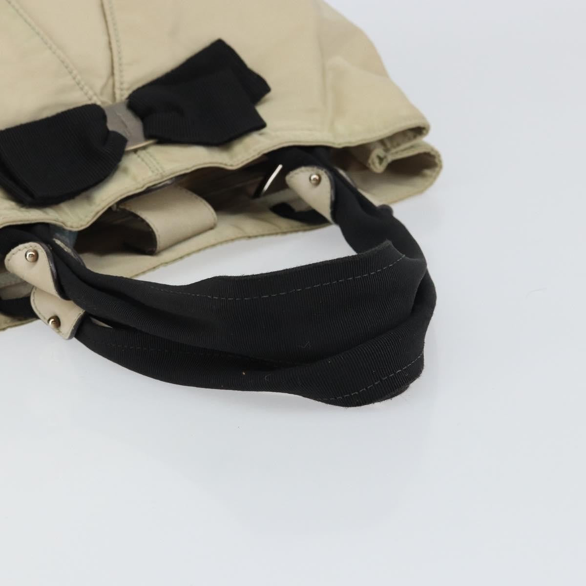 Salvatore Ferragamo Vala Handbag Nylon, BEIGE, NYLON, Handbag