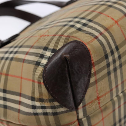 Burberry Nova Check Handbag Nova Check Canvas and leather, BEIGE, CANVAS, Handbag