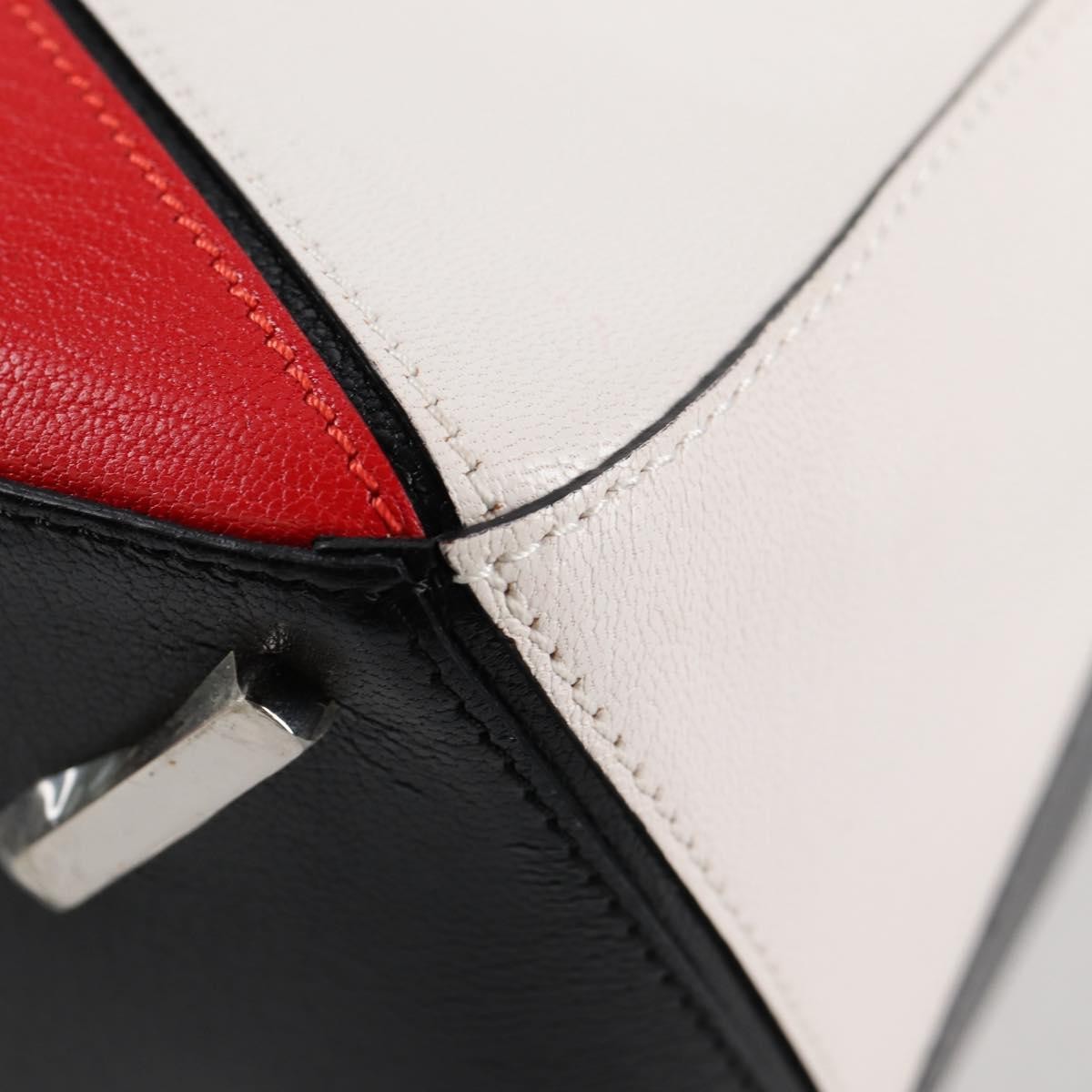 Loewe Puzzle Bag Leather, WHITE, LEATHER, Handbag