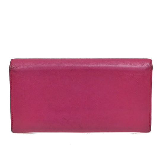 Saint Laurent Belle de Jour Flap Wallet Leather, PINK, LEATHER, Wallets