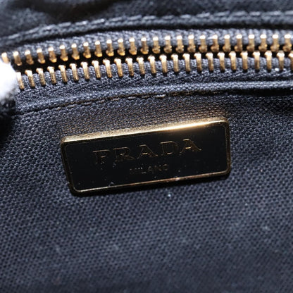 Prada Fringe Wicker Tote Woven Straw, BLACK, WOOD, Handbag