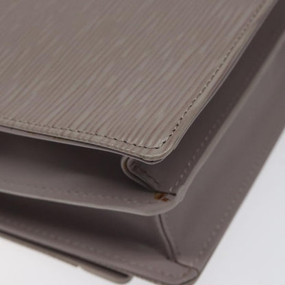 Louis Vuitton Biarritz Shoulder Bag Epi Leather, GRAY, LEATHER, Shoulder bag