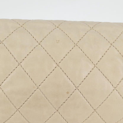 Chanel Lady Braid Flap Bag Quilted Distressed Lambskin, BEIGE, LEATHER, Shoulder bag