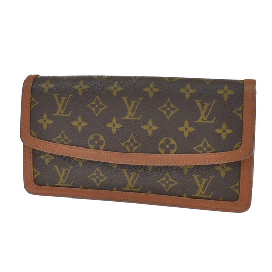 Louis Vuitton Dame Pochette Monogram Canvas, BROWN, CANVAS, Clutche & pouche