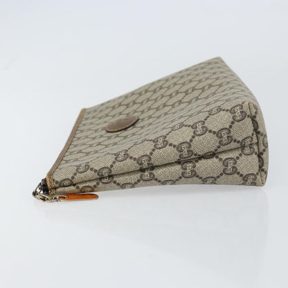 Gucci Zip Pouch GG Canvas, BEIGE, CANVAS, Clutche & pouche