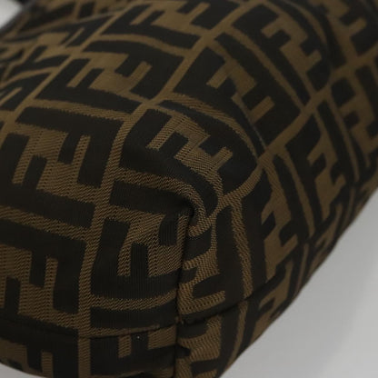 Fendi Roll Tote Zucca Canvas, BROWN, CANVAS, Tote bag