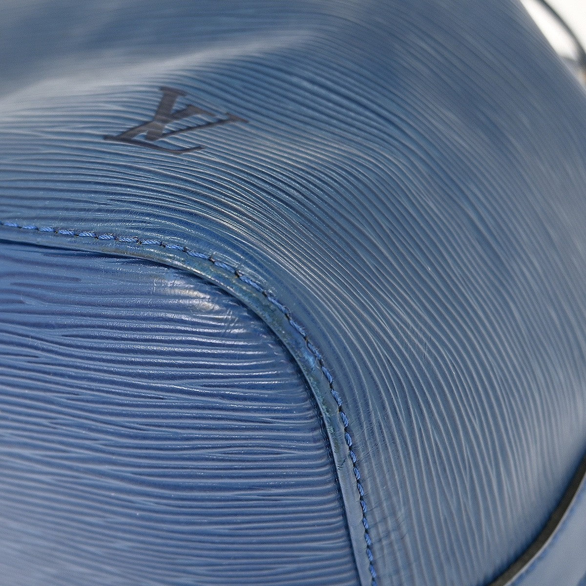 Louis Vuitton Petit Noe Handbag Epi Leather, BLUE, LEATHER, Shoulder bag