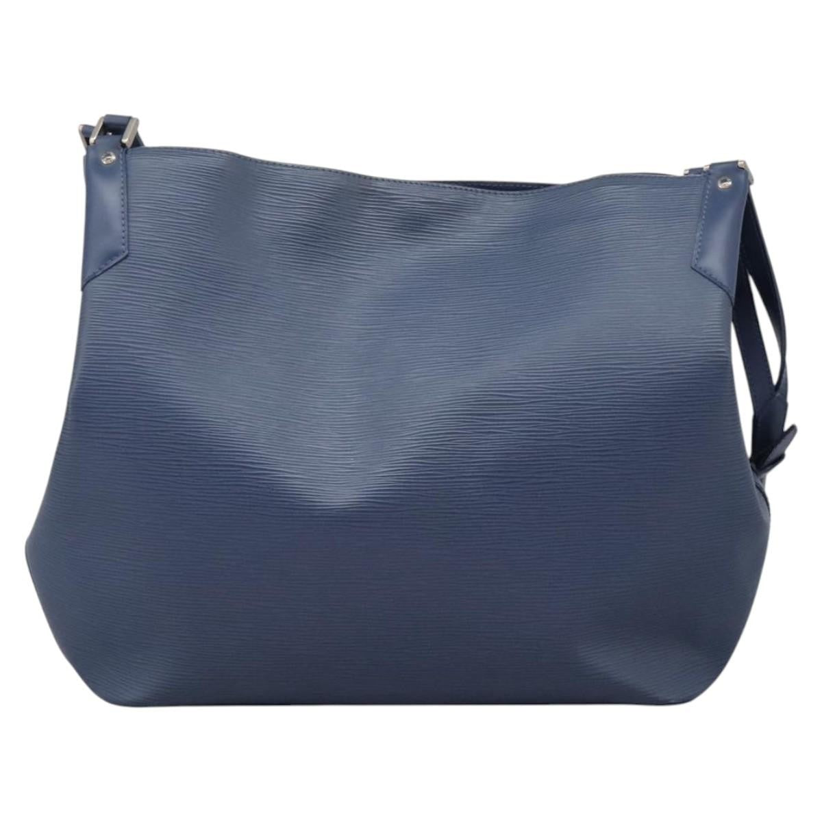 Louis Vuitton Mandara Handbag Epi Leather, BLUE, LEATHER, Shoulder bag