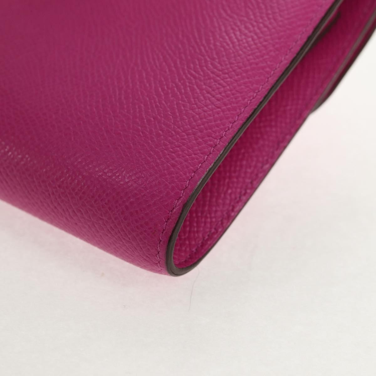 Hermes Constance Slim Wallet Epsom, PURPLE, LEATHER, Wallets