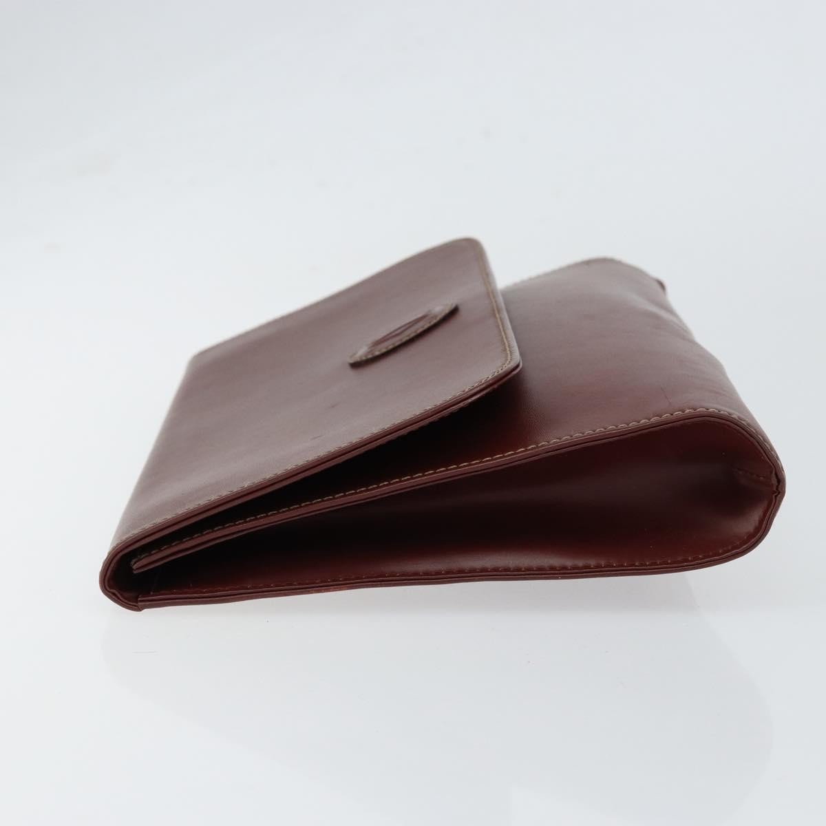 cartier Must de Cartier Clutch bag Leather, BURGUNDY, LEATHER, Clutche & pouche