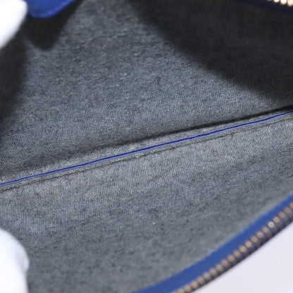 Celine Trio Crossbody Bag Leather, BLUE, LEATHER, Crossbody bag