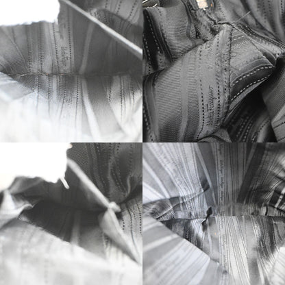 Salvatore Ferragamo Gancini handbag Leather, BLACK, LEATHER, Handbag