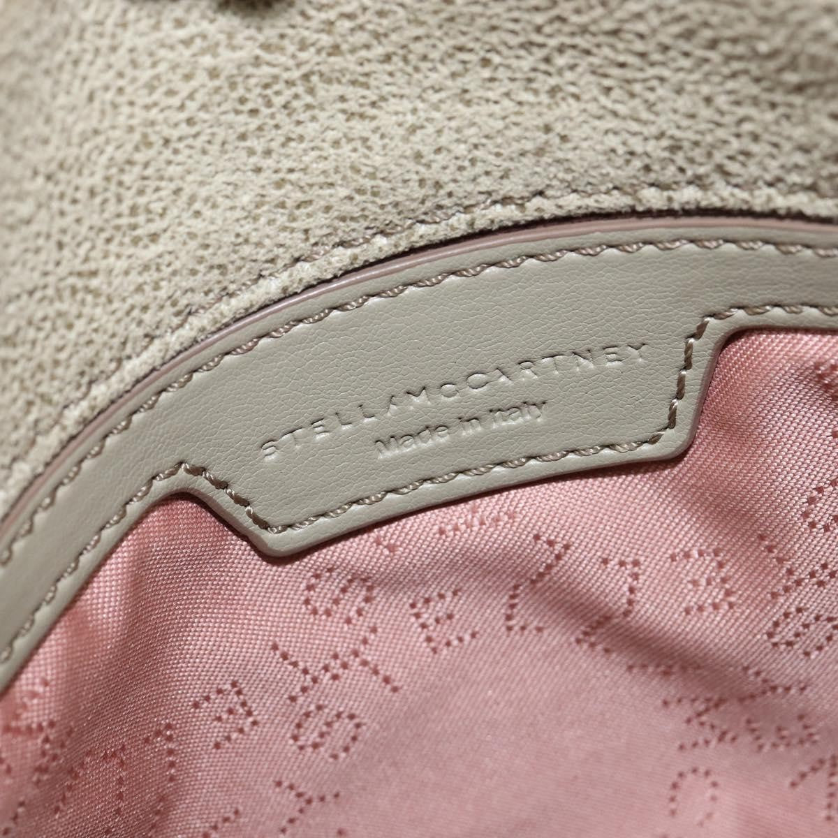 Stella McCartney Falabella Fold Over Bag Shaggy Deer, BEIGE, POLYESTER, Shoulder bag