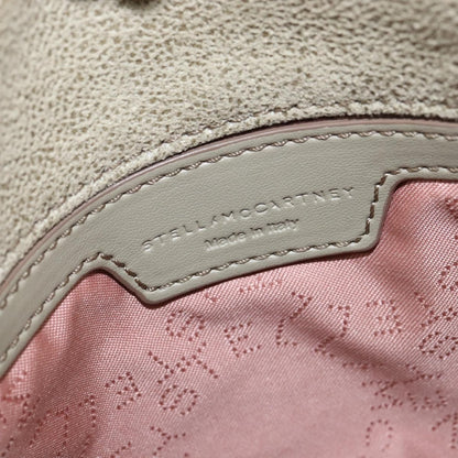 Stella McCartney Falabella Fold Over Bag Shaggy Deer, BEIGE, POLYESTER, Shoulder bag