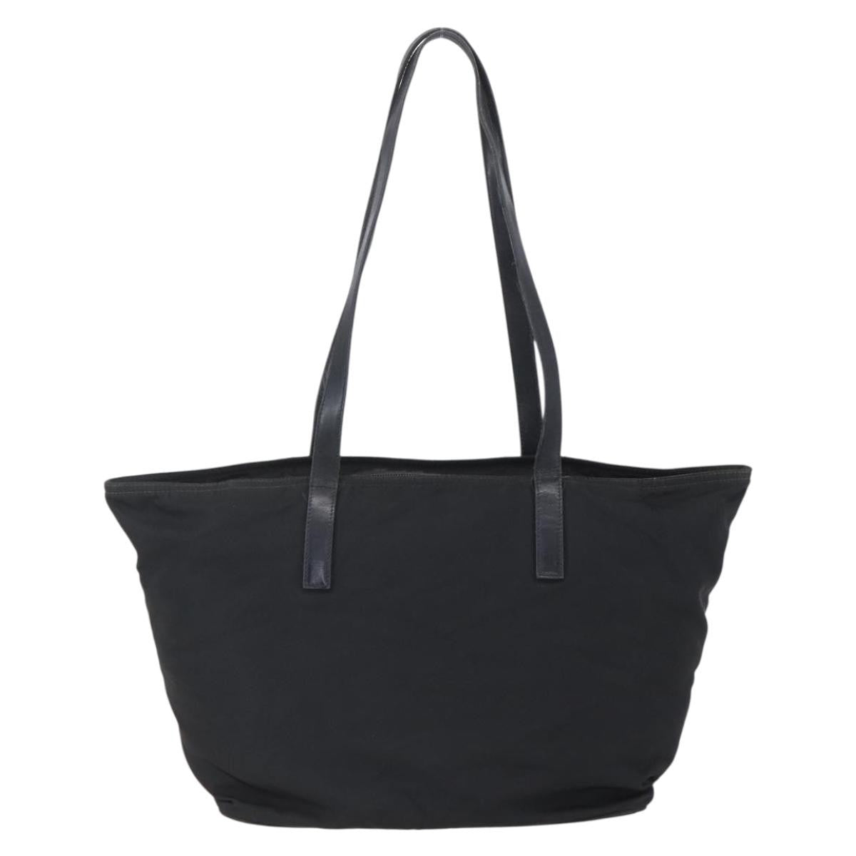 Prada Vintage Zip Tote Tessuto, BLACK, NYLON, Tote bag