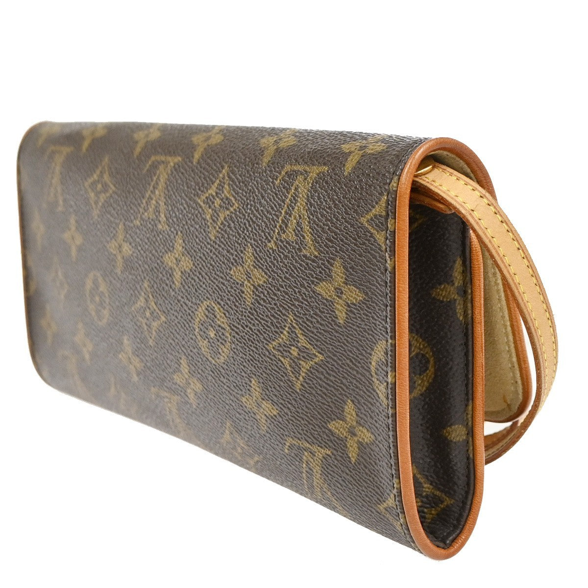 Louis Vuitton Twin Handbag Monogram Canvas, Brown, Canvas, Clutch