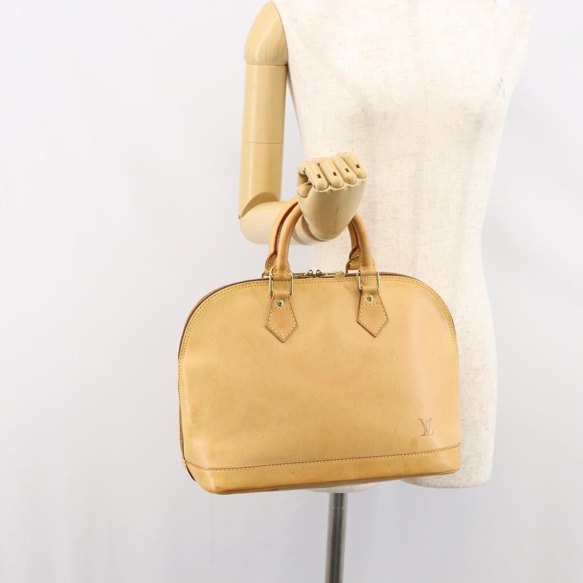 Louis Vuitton Alma Handbag Nomade Leather, BEIGE, LEATHER, Handbag