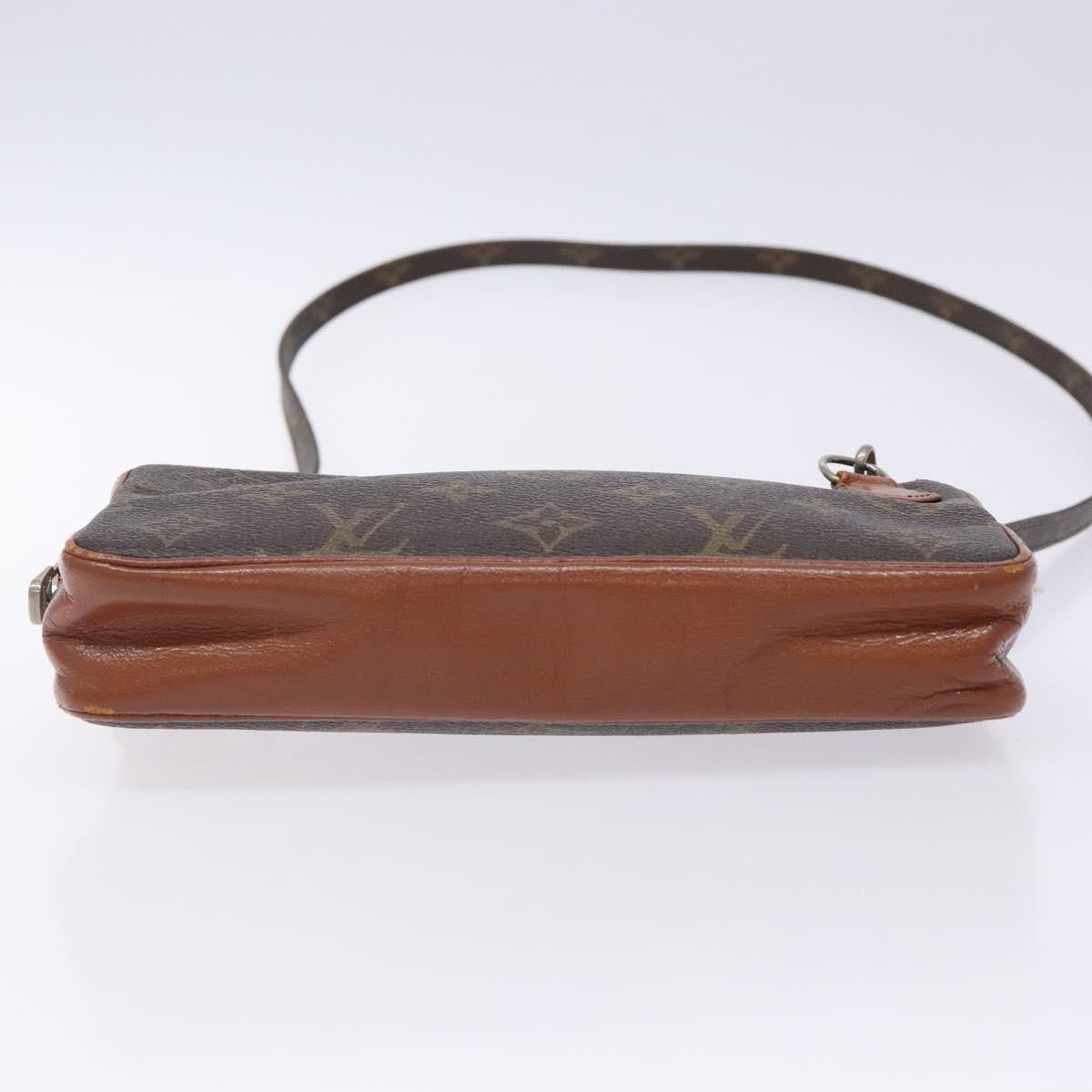 Louis Vuitton Monogram Clutch Monogram Canvas, BROWN, CANVAS, Clutche & pouche