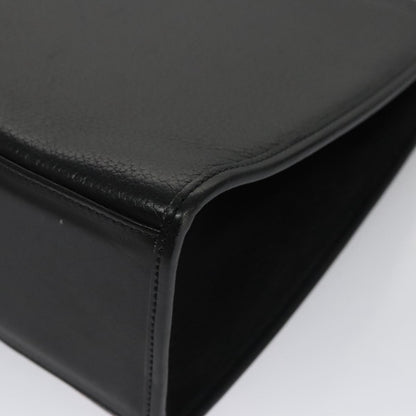 Burberry Vintage Handbag Leather, BLACK, LEATHER, Handbag