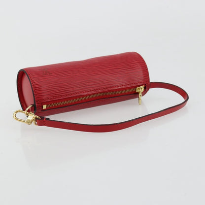 Louis Vuitton Soufflot Pochette Epi Leather, Red, Leather, Clutch