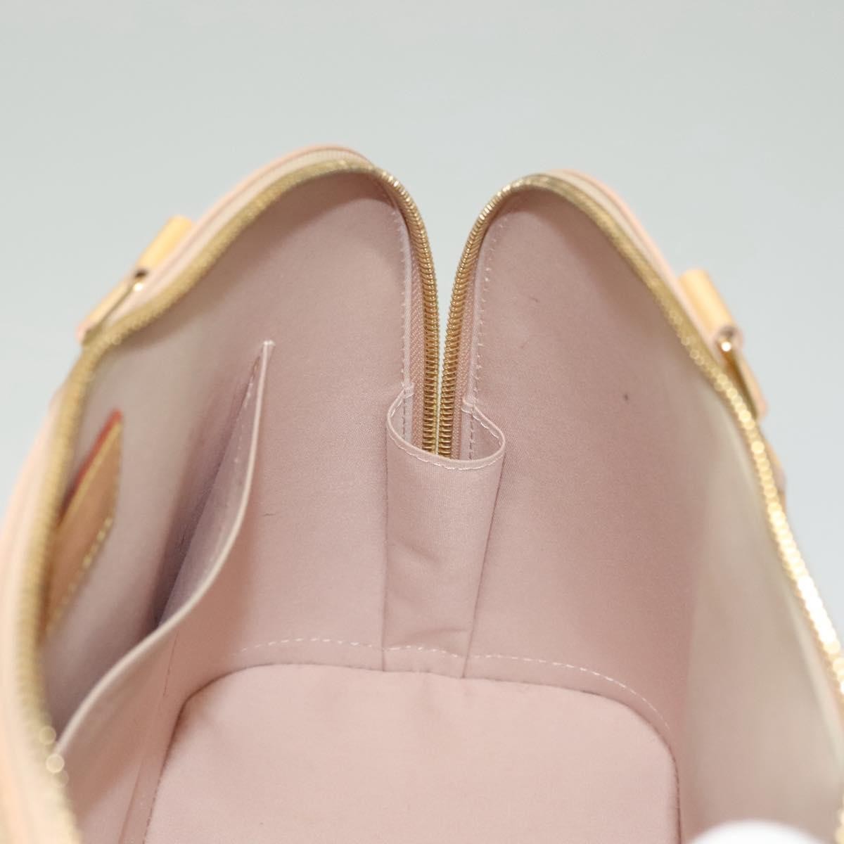 Louis Vuitton Alma Handbag Monogram Vernis, BEIGE, PATENT_LEATHER, Handbag