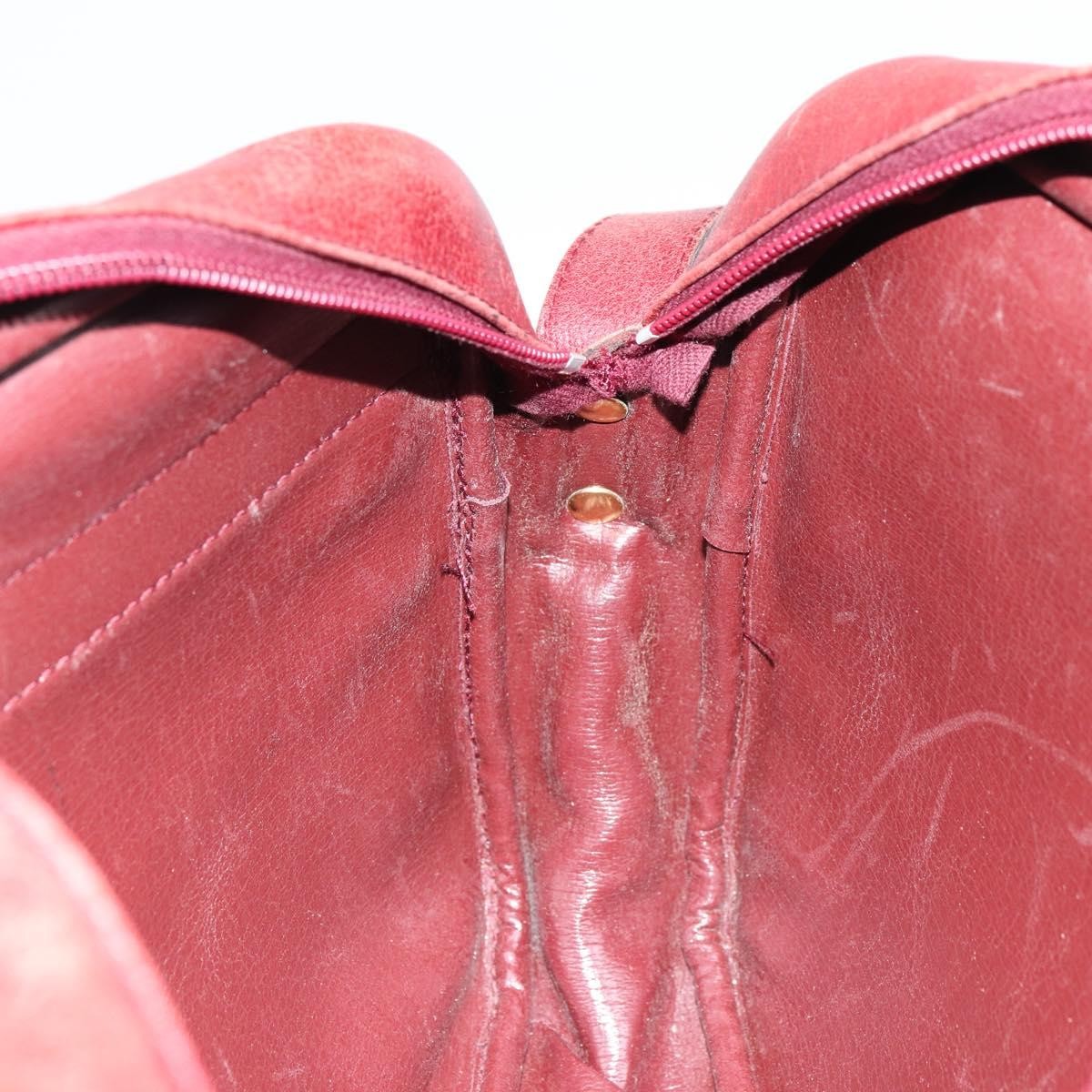 Christian Dior Vintage Shoulder Bag Leather, RED, LEATHER, Shoulder bag