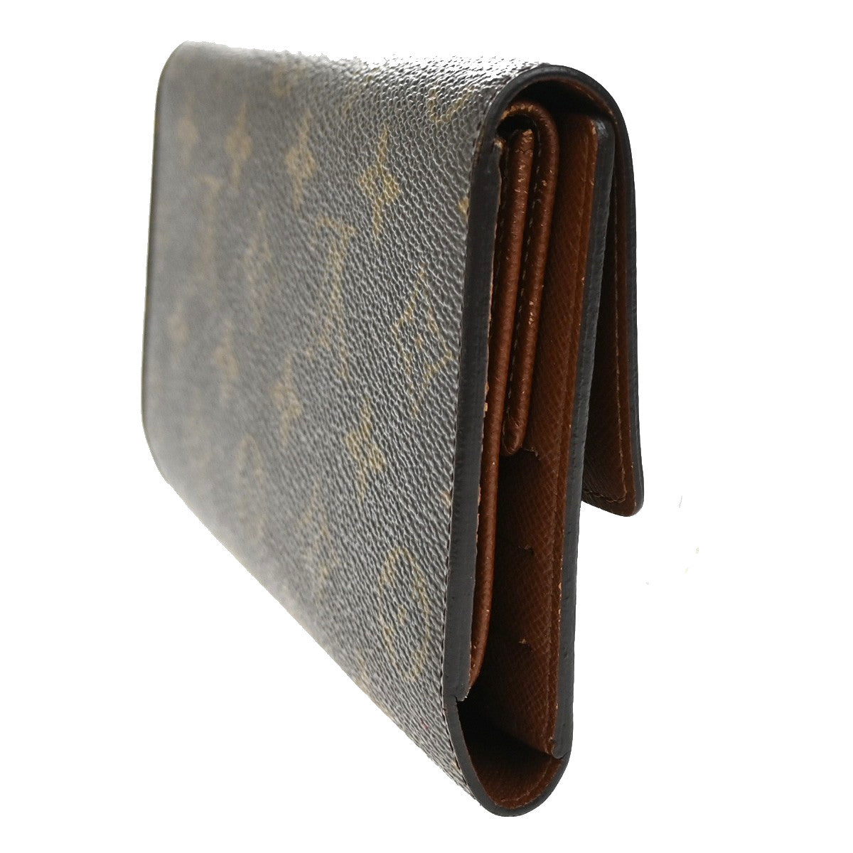 Louis Vuitton Vintage Sarah Wallet Monogram Canvas, BROWN, CANVAS, Wallets
