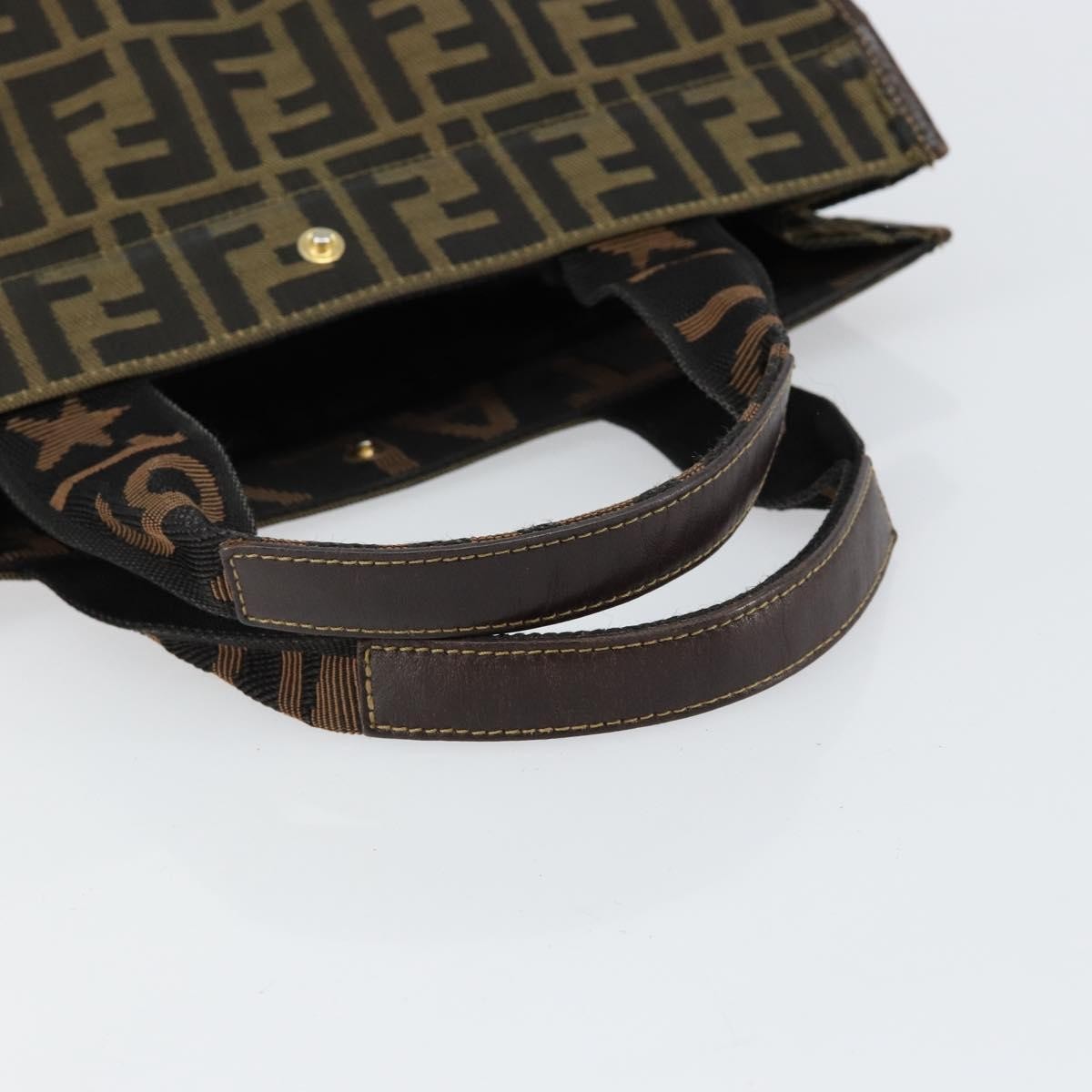 Fendi Zucca Tote bag FF motif, BROWN, CANVAS, Tote bag