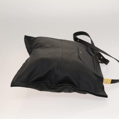 Burberry Vintage Shoulder Bag Leather, BLACK, LEATHER, Shoulder bag