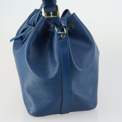 Louis Vuitton Petit Noe Handbag Epi Leather, BLUE, LEATHER, Shoulder bag