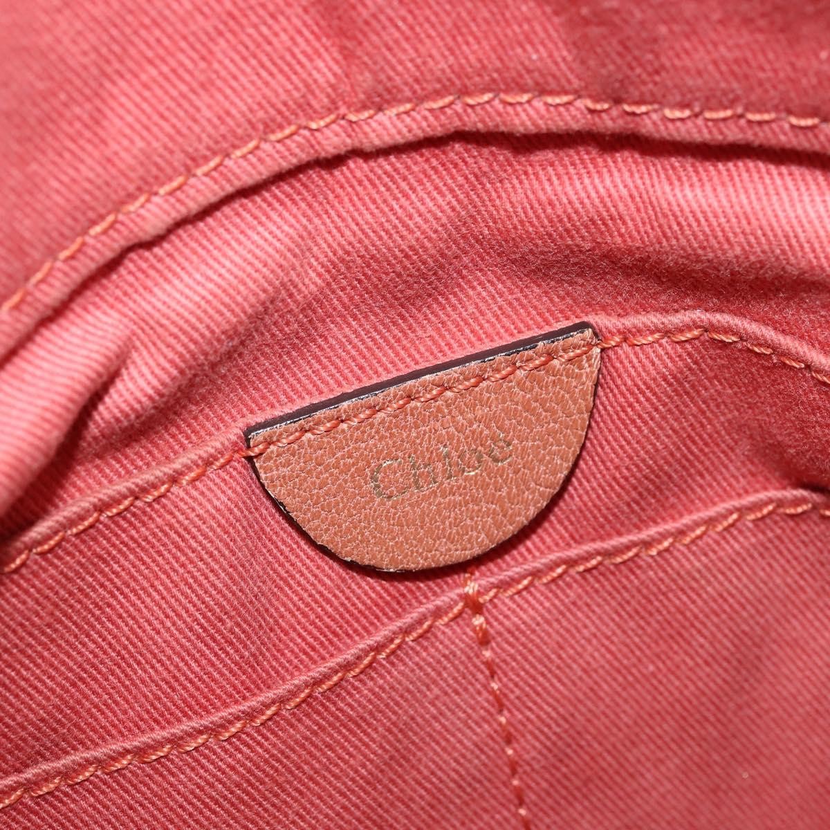 Chloe Angie Tote Leather, BROWN, LEATHER, Tote bag