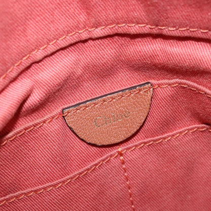 Chloe Angie Tote Leather, BROWN, LEATHER, Tote bag