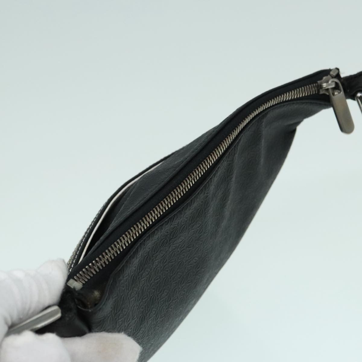 Loewe Anagram Shoulder Bag Leather, BLACK, LEATHER, Shoulder bag