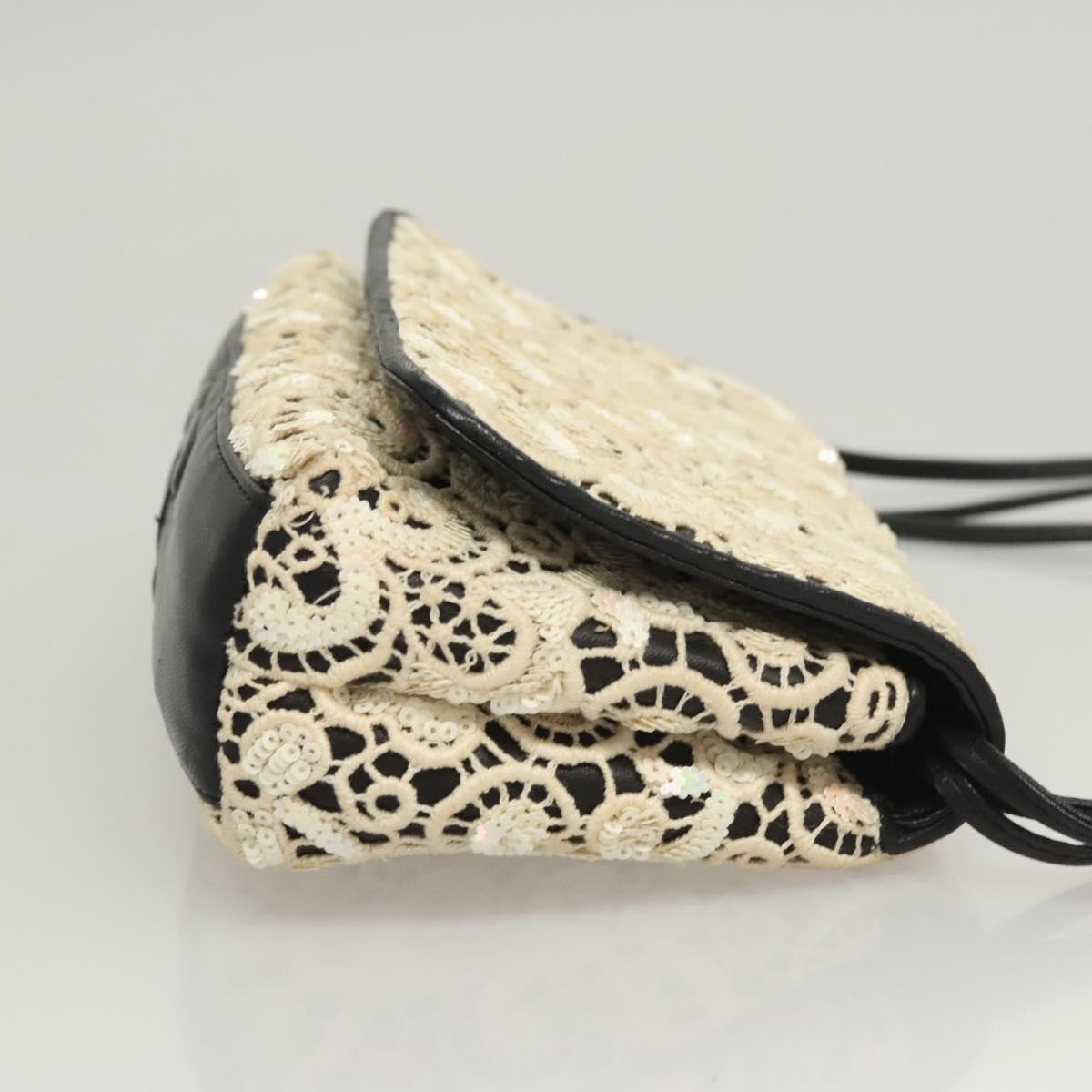 Chanel Floral CC Flap Bag Leather, WHITE, LEATHER, Shoulder bag