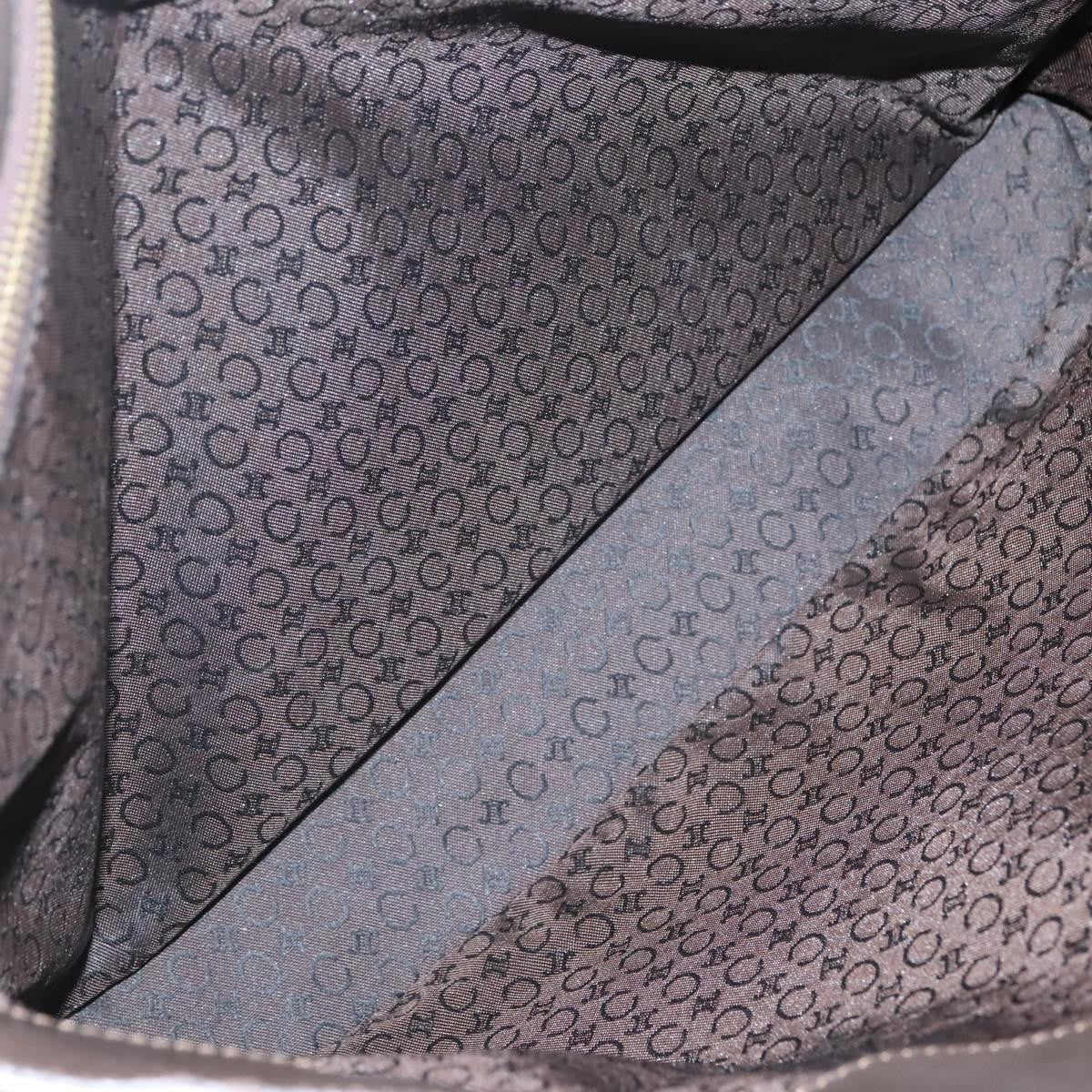 Celine Vintage Macadam Shopper Tote Leather, GOLD, CANVAS, Tote bag