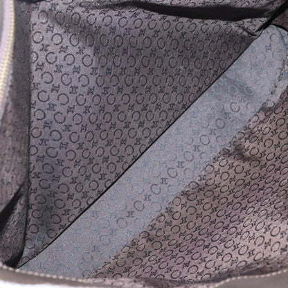 Celine Vintage Macadam Shopper Tote Leather, GOLD, CANVAS, Tote bag