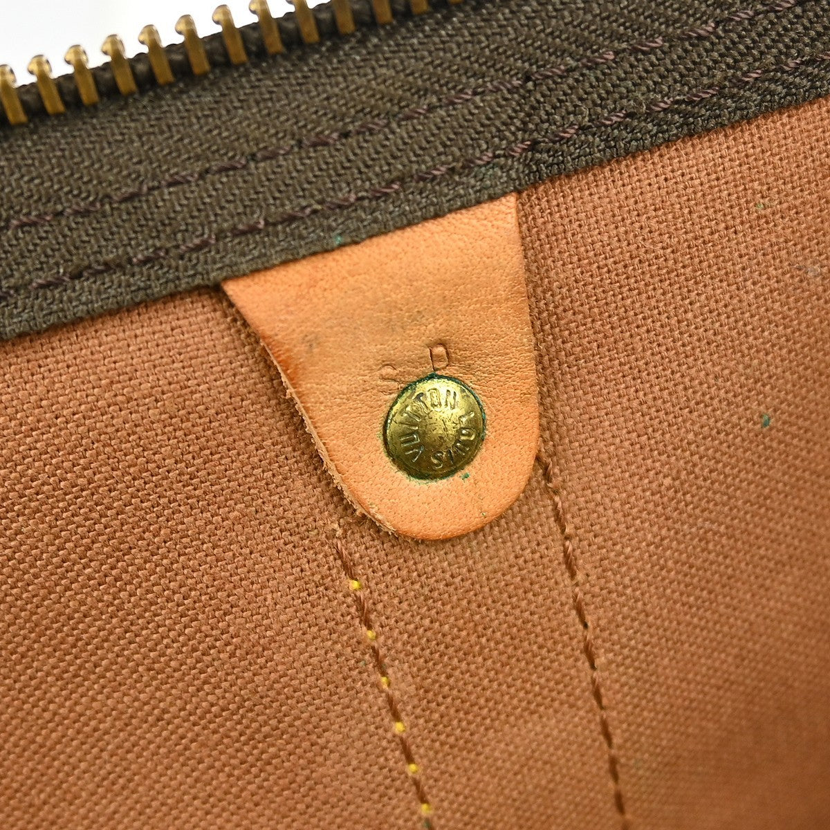 Louis Vuitton Keepall Bag Monogram Canvas, BROWN, CANVAS, Travel bag