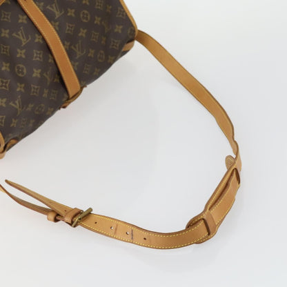 Louis Vuitton Saumur Handbag Monogram Canvas, BROWN, CANVAS, Shoulder bag