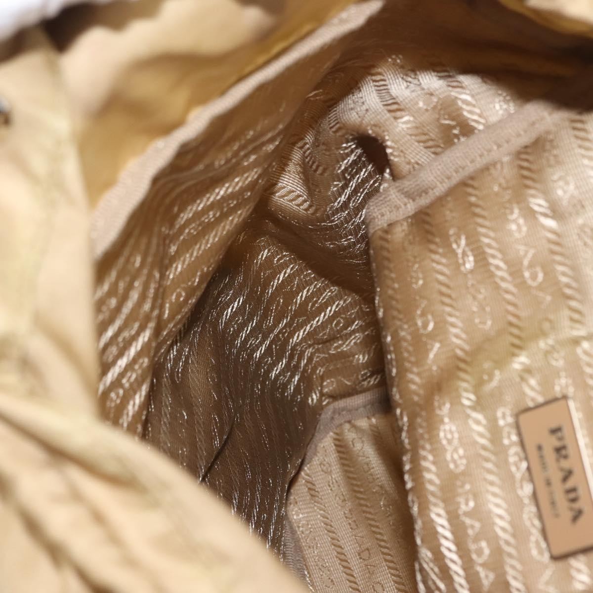 Prada Double Pocket Buckle Backpack Tessuto, BEIGE, NYLON, Backpack