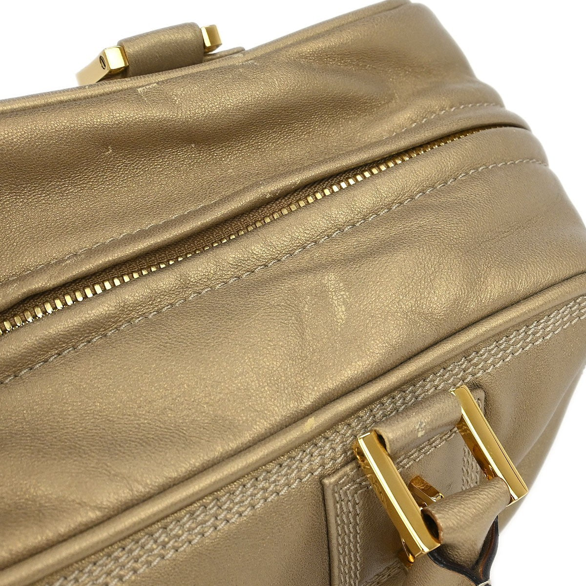 Loewe Amazona Bag Leather, GOLD, LEATHER, Handbag