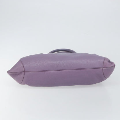 Salvatore Ferragamo Marisa Satchel Leather, PURPLE, LEATHER, Handbag