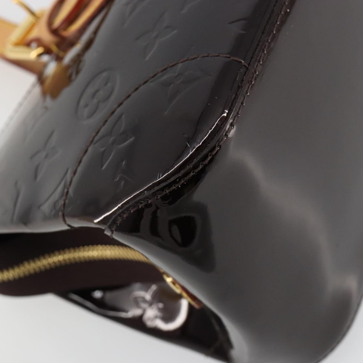Louis Vuitton Rosewood Avenue Handbag Monogram Vernis, Purple, Patent Leather, Handbag